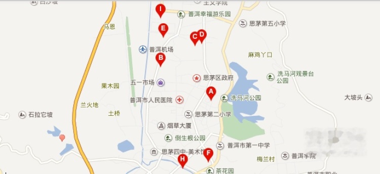 茗源香居3期交通图