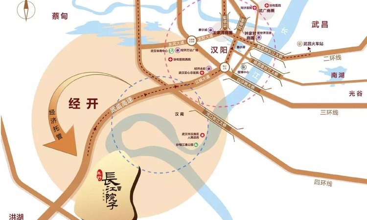 美好长江院子交通图