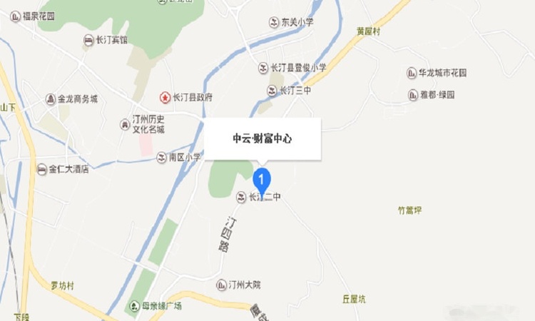 中雲·財富中心交通图
