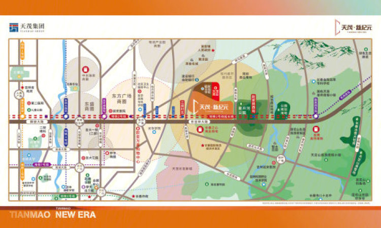 天茂新纪元交通图