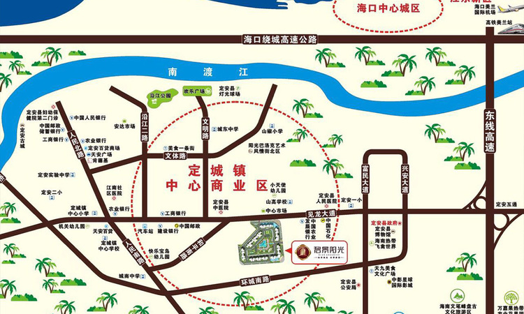 碧景阳光交通图