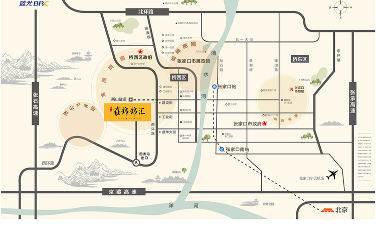 蓝光·雍锦锦汇交通图