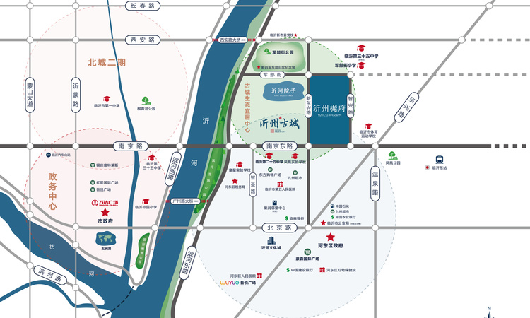 沂州樾府交通图