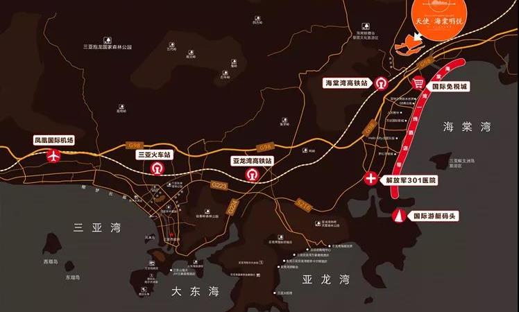 天使·海棠明悦交通图