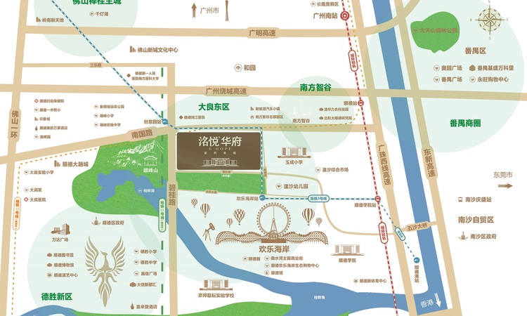 电建地产·洺悦华府交通图
