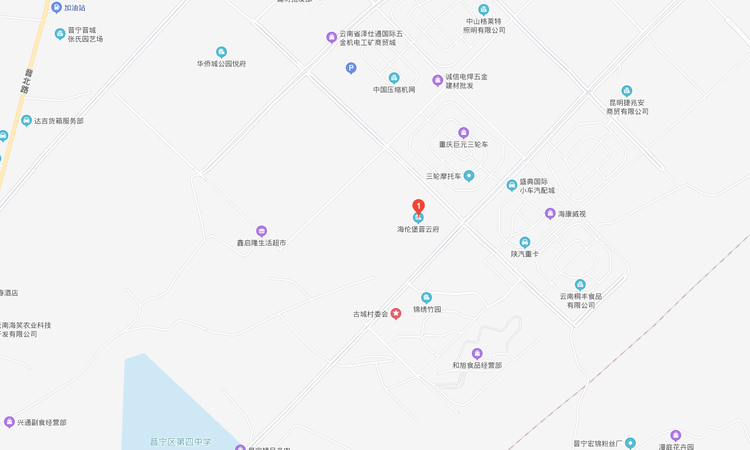 海伦堡晋云府交通图