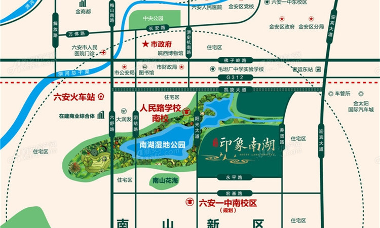 印象南湖交通图