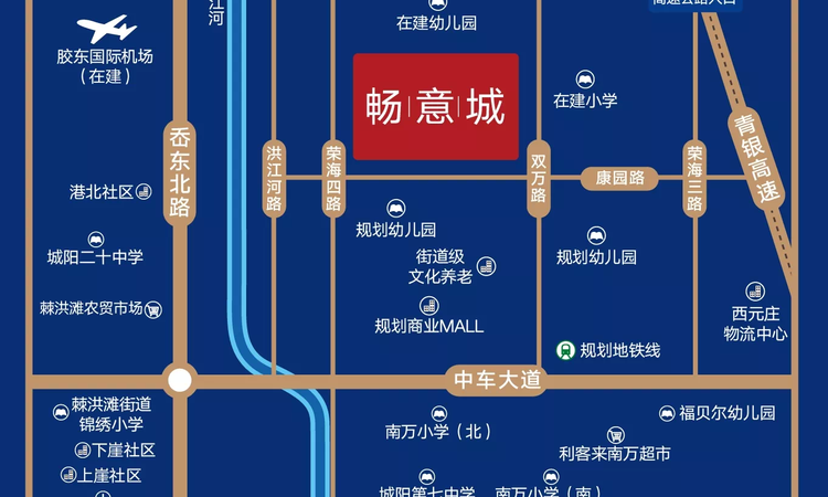 青铁畅意城交通图