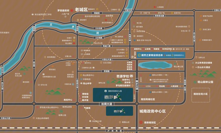 升华·鑫龙翡翠城交通图