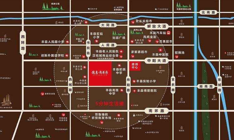 丰县德惠尚书房交通图