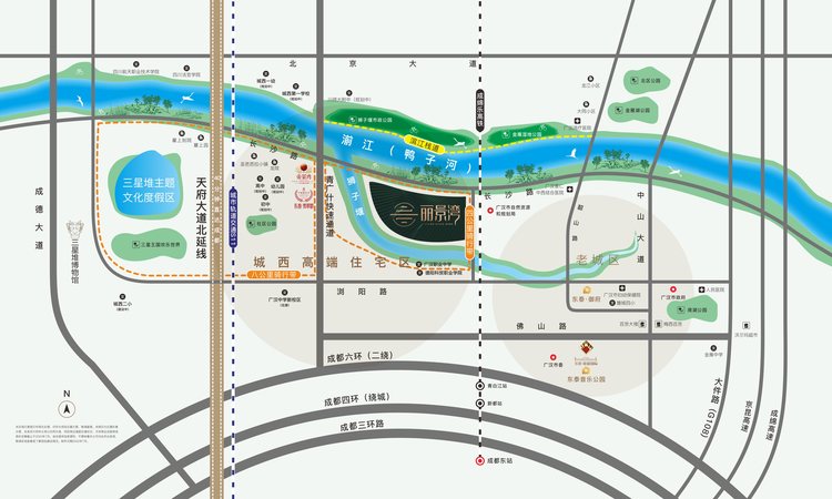 东泰丽景湾交通图