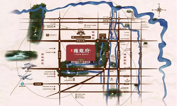 皖创雍龙府交通图