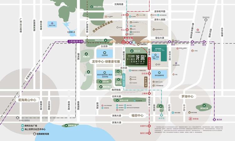 保利招商龙誉交通图