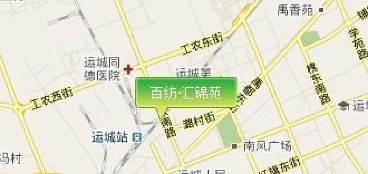 百纺·汇锦苑交通图