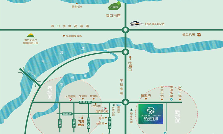 绿海花园交通图
