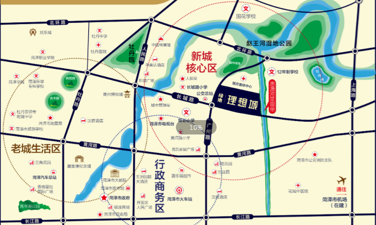 绿地理想城交通图