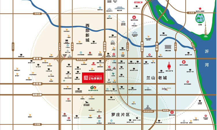 润蒙·怡景华府交通图