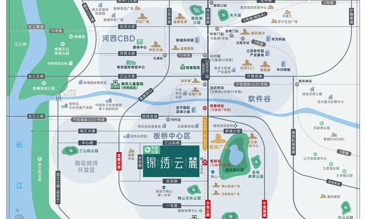锦绣云麓交通图
