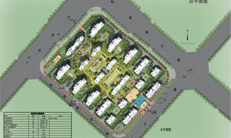 领创滨河府交通图