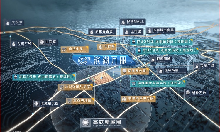 滨湖万丽交通图