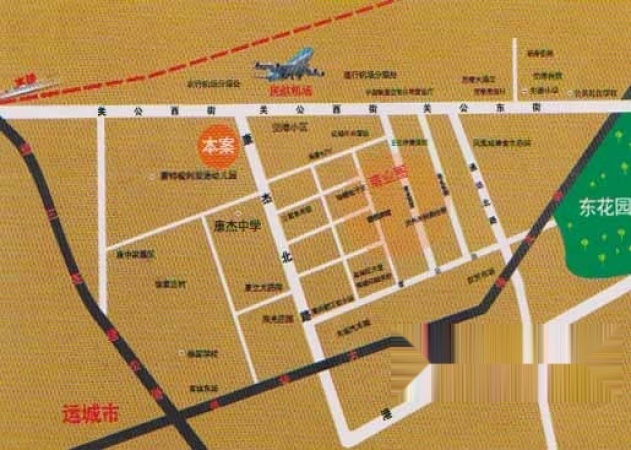 名人港湾交通图