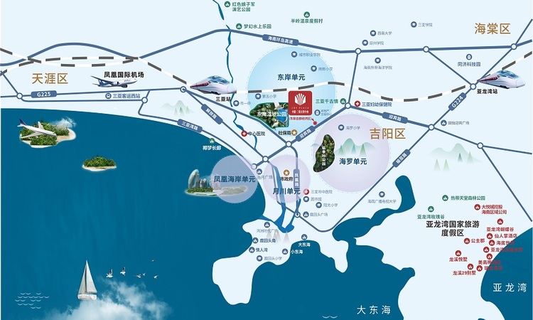中粮三亚大悦中心交通图