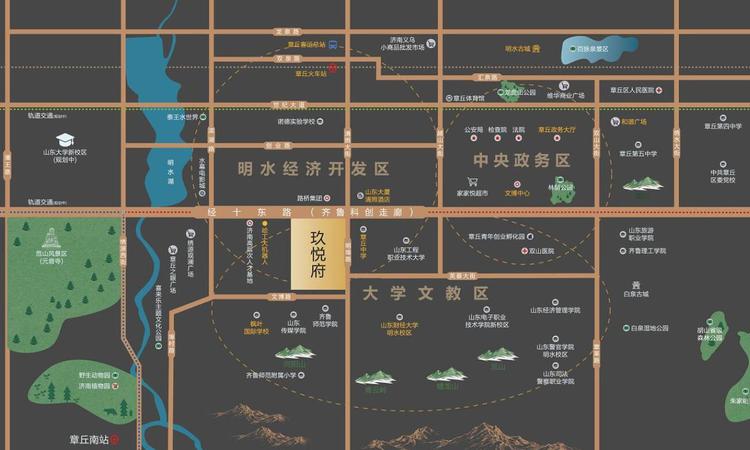 海伦堡玖悦府交通图