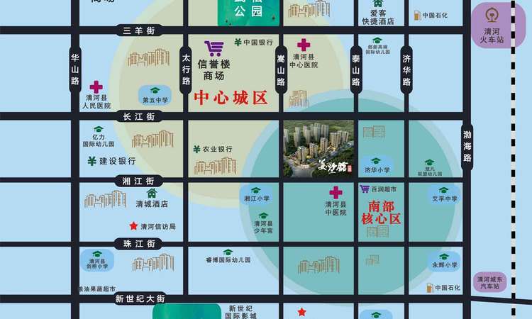 襄政·美墅馆交通图