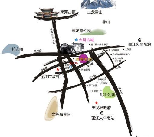 中铁绿景家园交通图