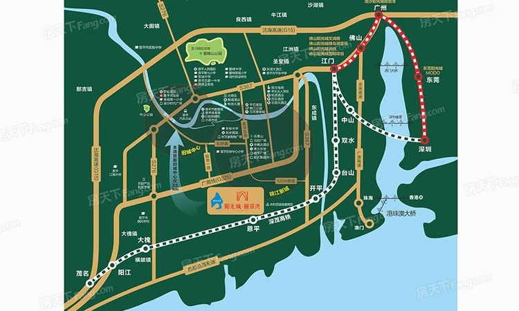 阳光城·丽景湾交通图