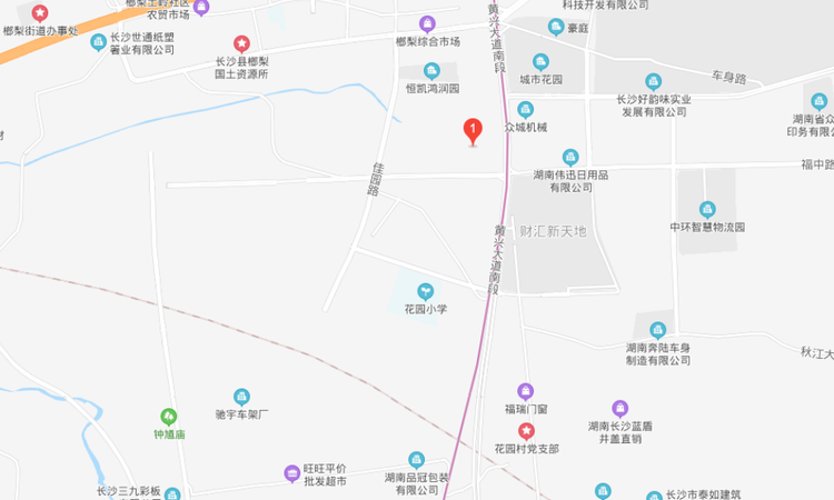 紫鑫中央广场交通图