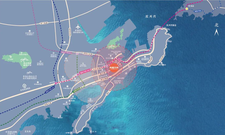 西海岸尚嘉中心交通图