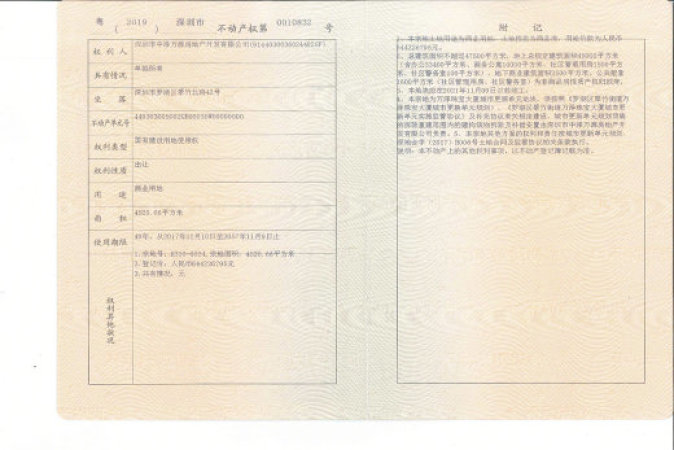 泰丰贝悦汇楼盘证照