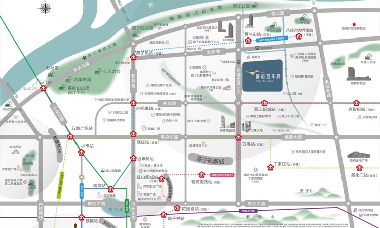 颐和四季府交通图