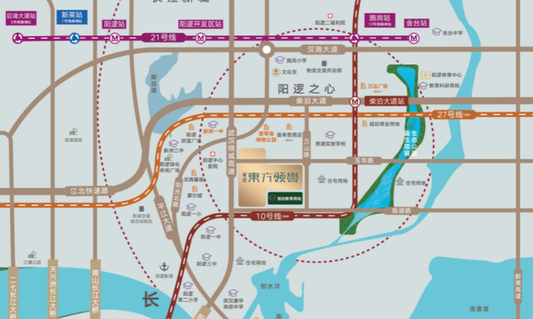 城投东方领誉交通图