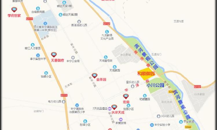 和顺御园交通图