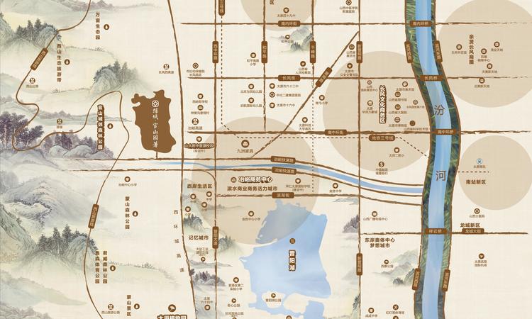 绿城官山园著交通图