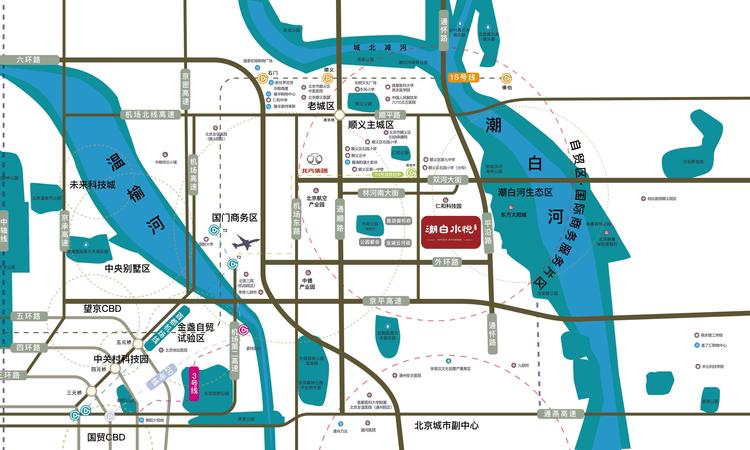 北汽潮白水悦交通图