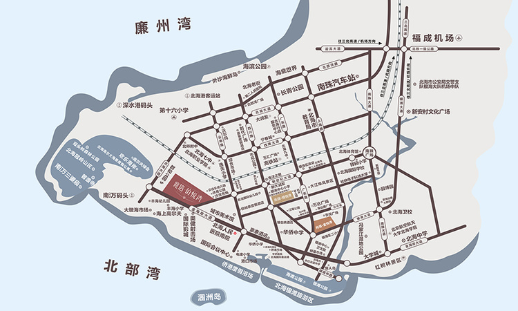 兆信铂悦湾交通图