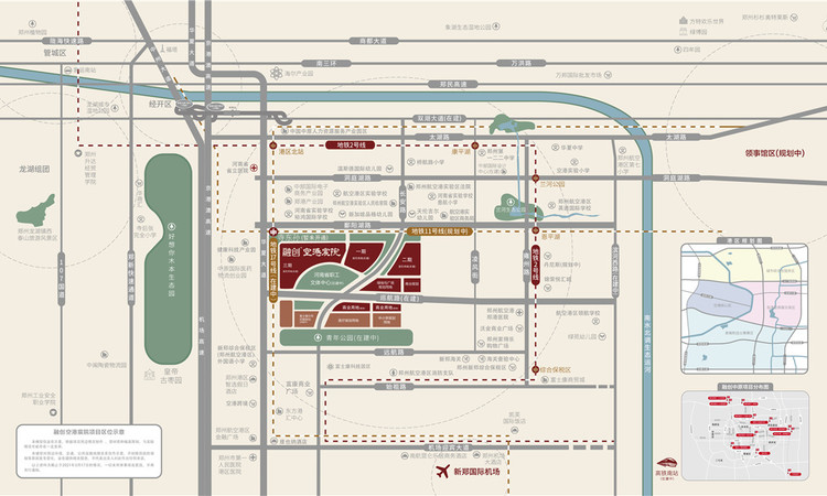 融创空港宸院交通图