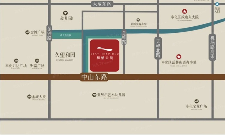 和栖云境交通图