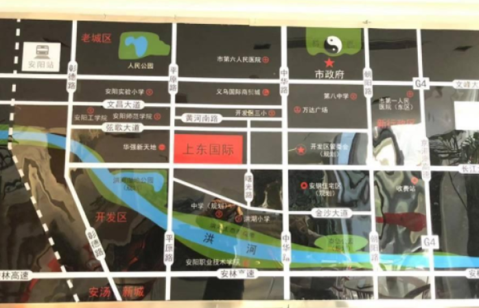 上东国际周边配套图