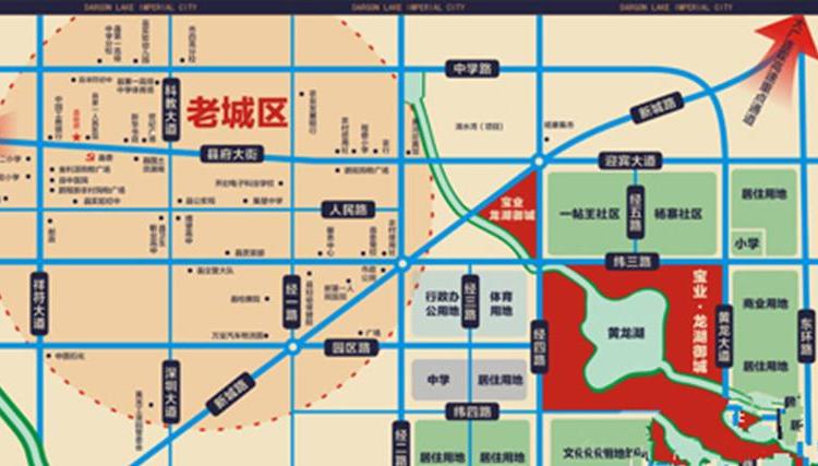 龙湖御城交通图