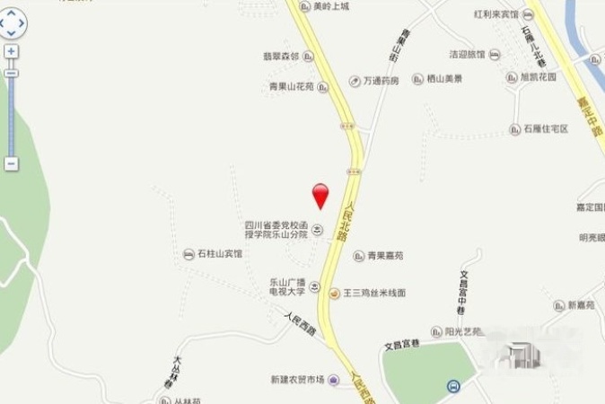 青果山花城二期交通图