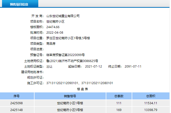 宝丽世纪樾府楼盘证照