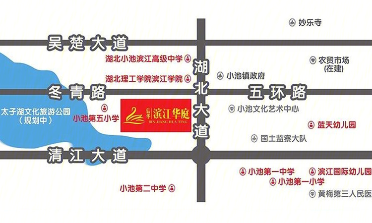 信华滨江华庭交通图