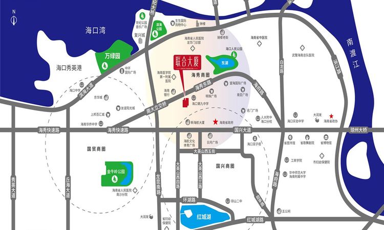 联合大厦交通图