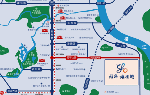 颐华·雍和城交通图