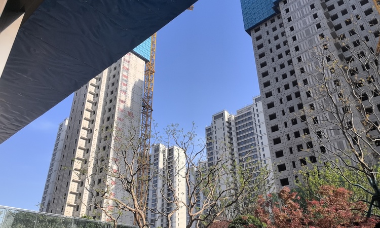 金茂越秀未来府施工进度图