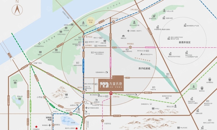万象天地华荟公寓交通图